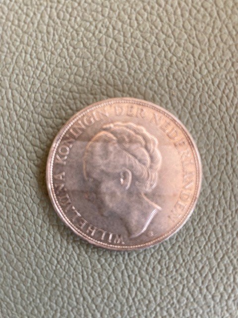 Wilhelmina 2,5 zilveren gulden uit 1932, Ophalen of Verzenden, Koningin Wilhelmina, 1 gulden