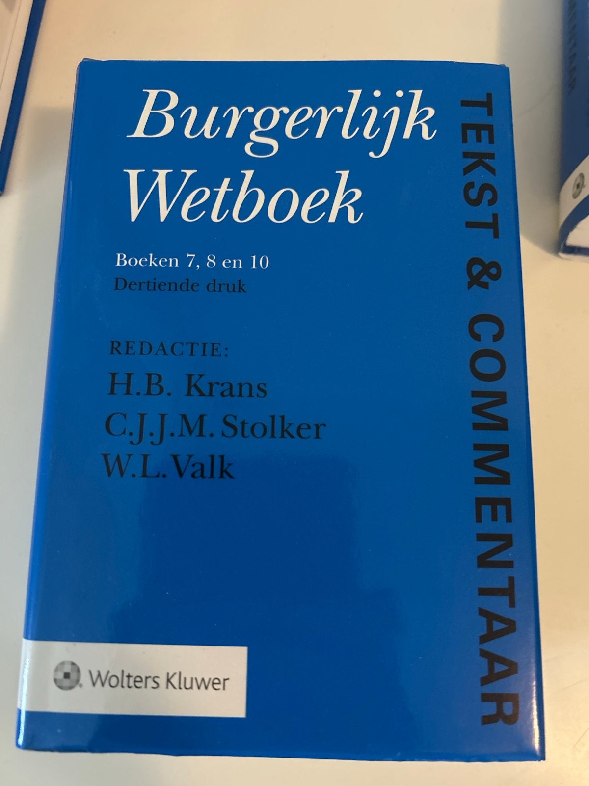 Burgerlijk Wetboek Boeken 7, 8 en 10 - Tekst & Commentaar, Verzenden, Gamma, Zo goed als nieuw, WO