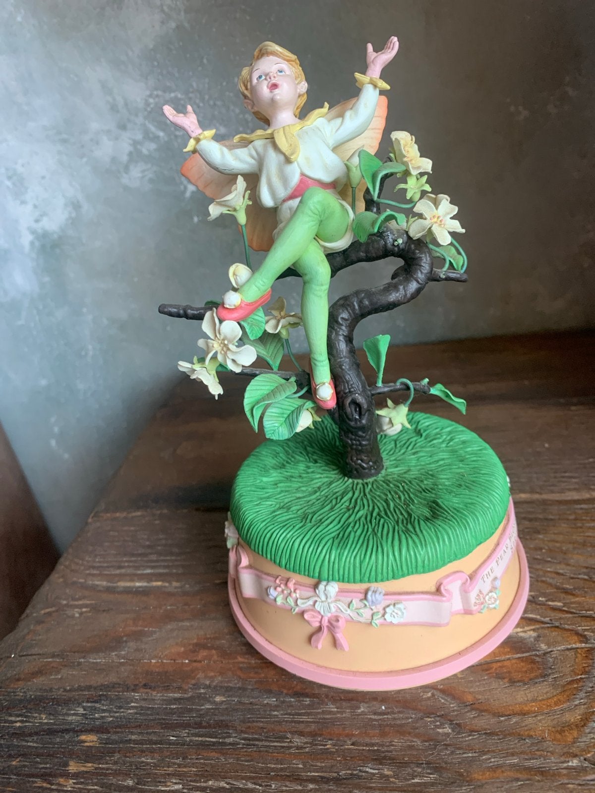 Vintage Pear Blossom Fairy Beeldje Muziekdoos, Ophalen of Verzenden, Zo goed als nieuw, Fantasy