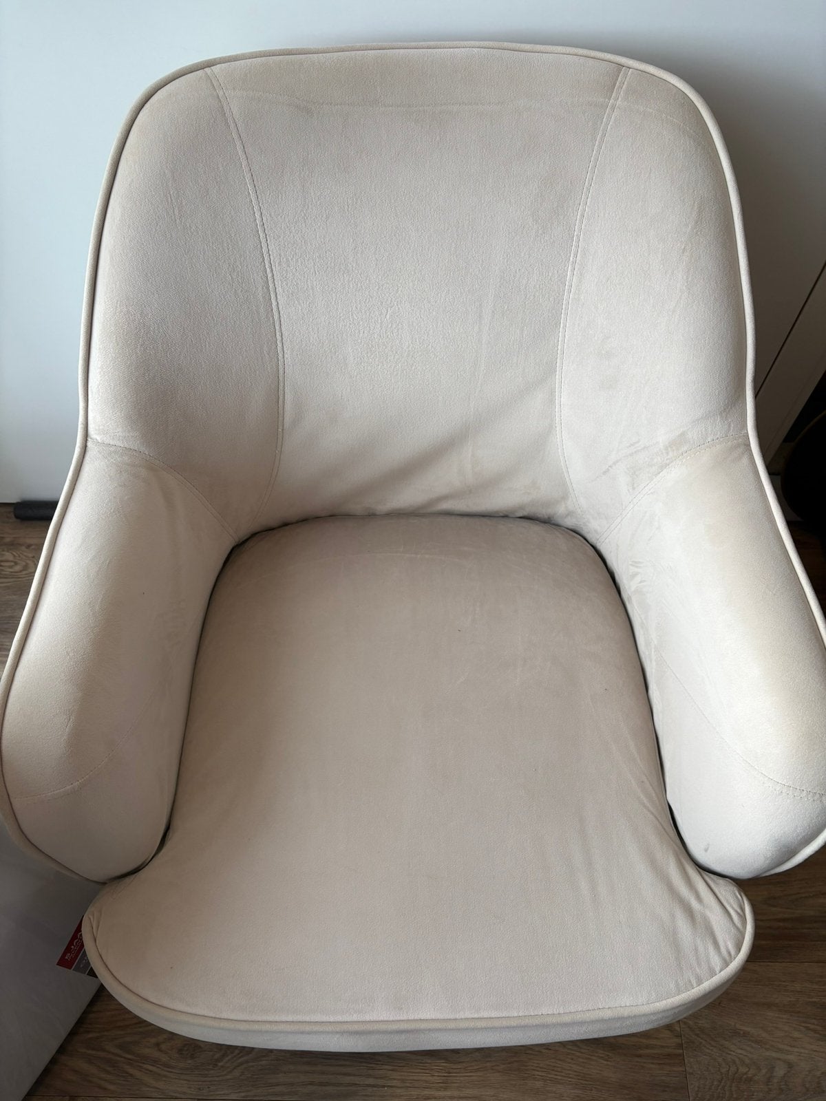 2x creme fateuils, Huis en Inrichting, Fauteuils, Ophalen, Zo goed als nieuw, 75 tot 100 cm, 50 tot 75 cm