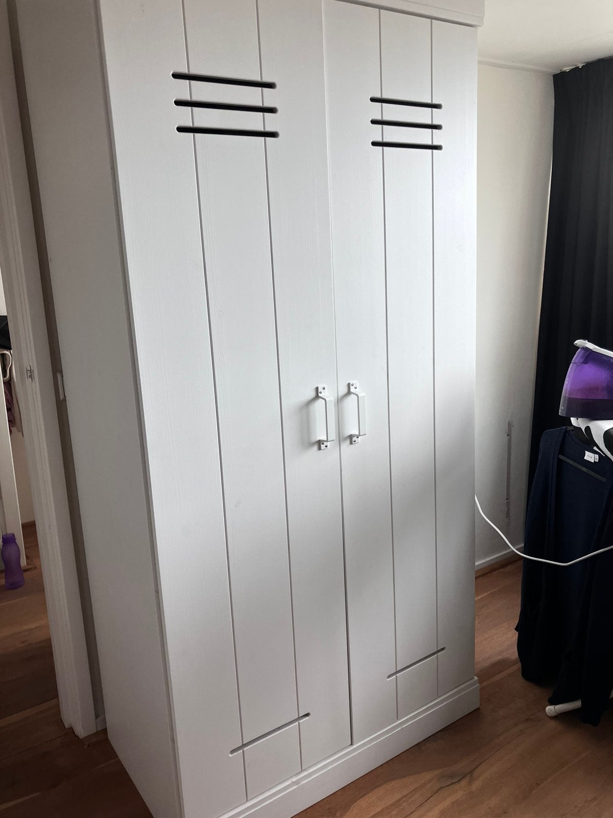 WOOOD Kledingkast Connect Wit - 94x195x53 cm, Ophalen, 50 tot 100 cm, Zo goed als nieuw, 25 tot 50 cm