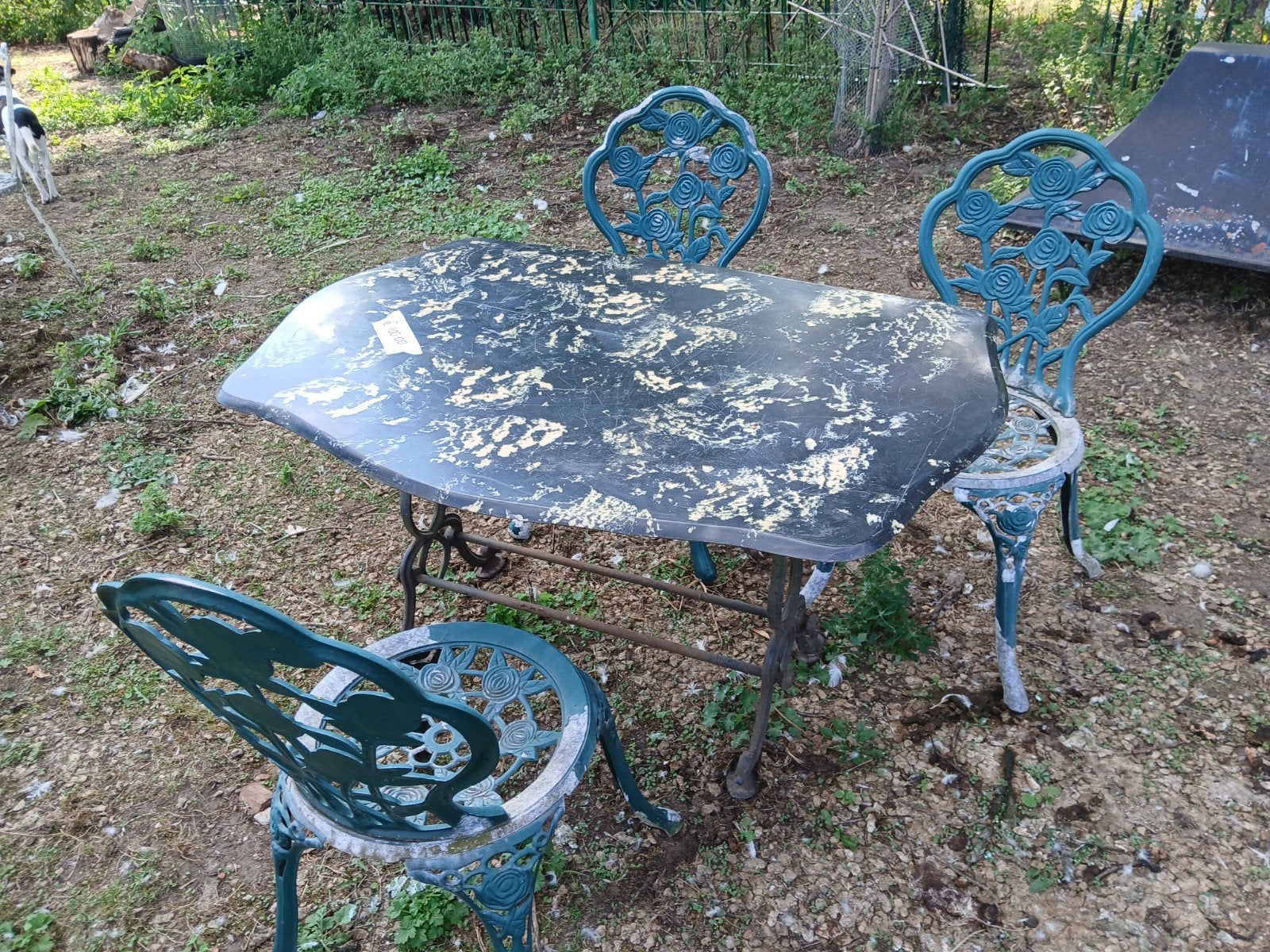 tuintafel/stoelen/banken, Ophalen, Gebruikt