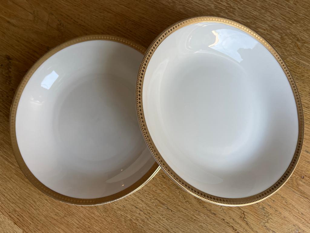 4 Porseleinen Borden met Gouden Rand - Winterling Marktleuth, Ophalen