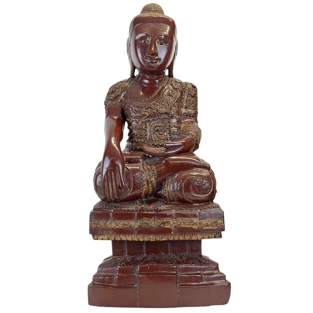 Boeddhabeeld – Birmees Mandalay – bladgoud