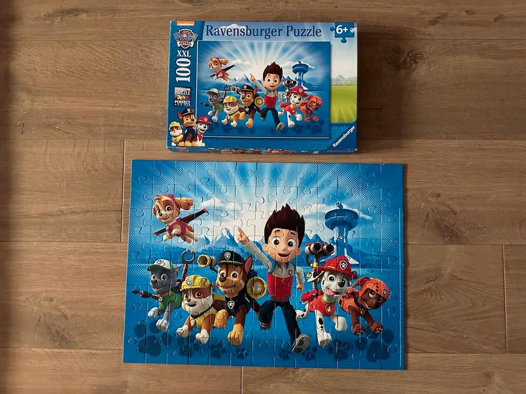 Paw Patrol XXL Ravensburger puzzel 100 stukjes ZGAN, Ophalen of Verzenden, 10 tot 50 stukjes, Zo goed als nieuw, 6 jaar of ouder