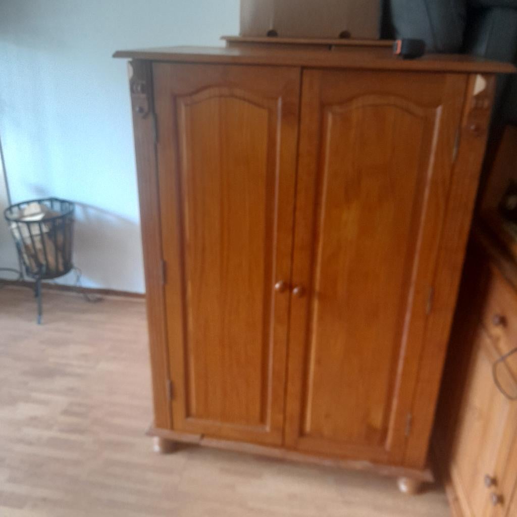 Grenen computerkast, Ophalen, Gebruikt, 70 tot 120 cm, 120 tot 170 cm