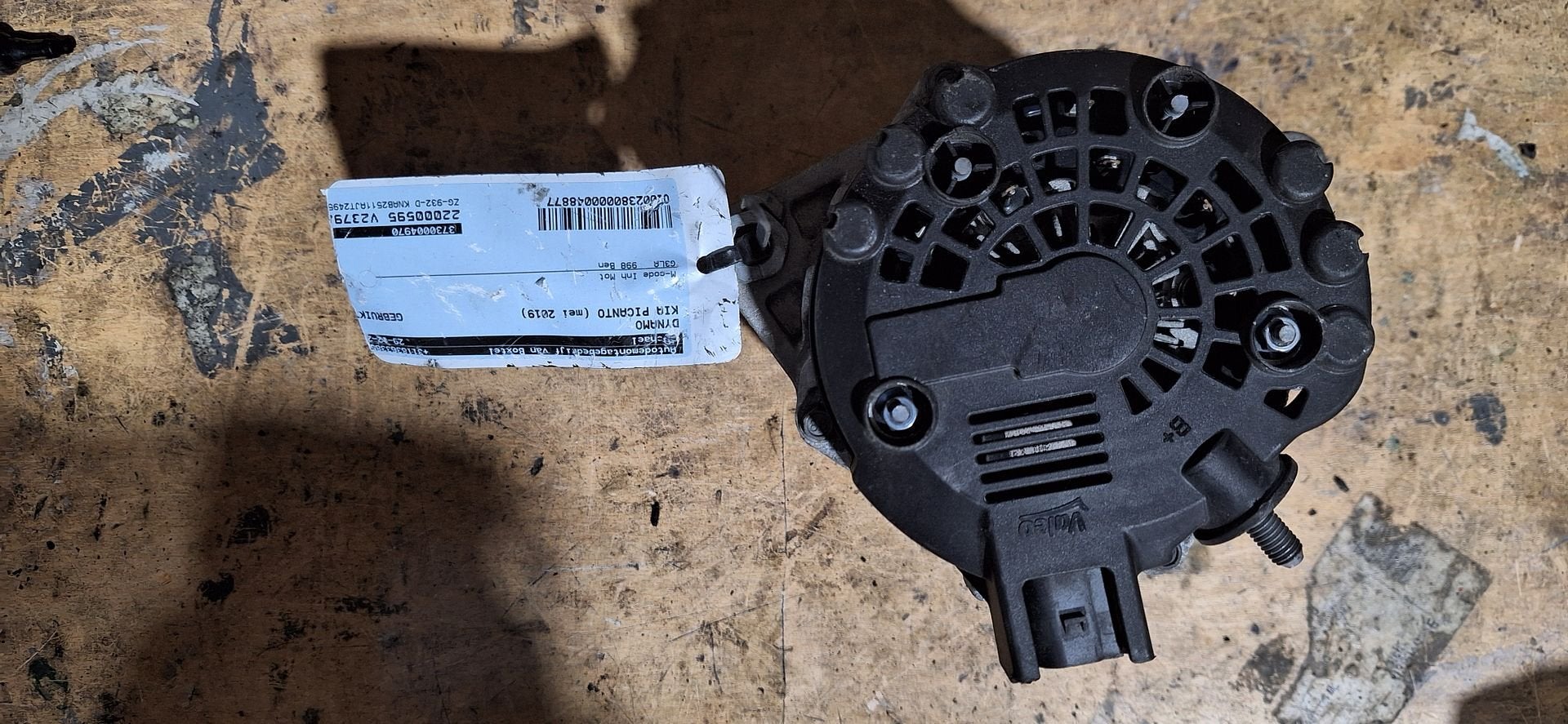 Valeo Dynamo Kia Picanto JA Hyundai i10 1.0 G3LA 37300-04970, Gebruikt, -, -, Ophalen of Verzenden