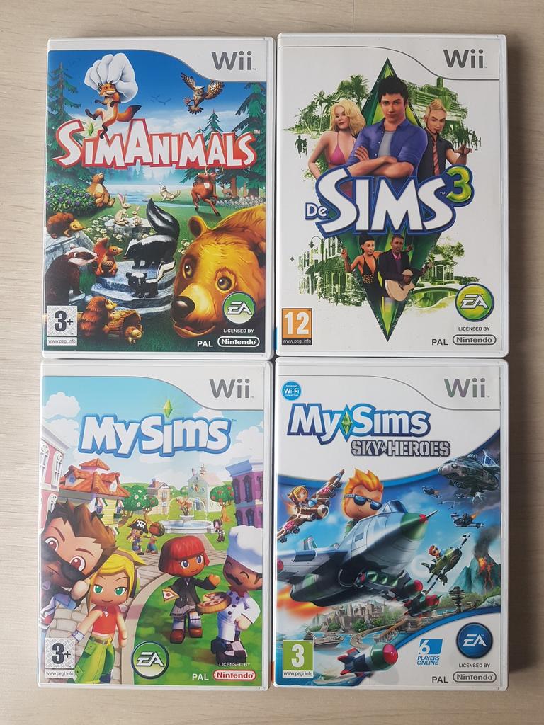 4x Nintendo Wii Spel De Sims | De Sims 3 | Animals | Heroes, 1 speler, Ophalen of Verzenden, Simulatie, Vanaf 12 jaar
