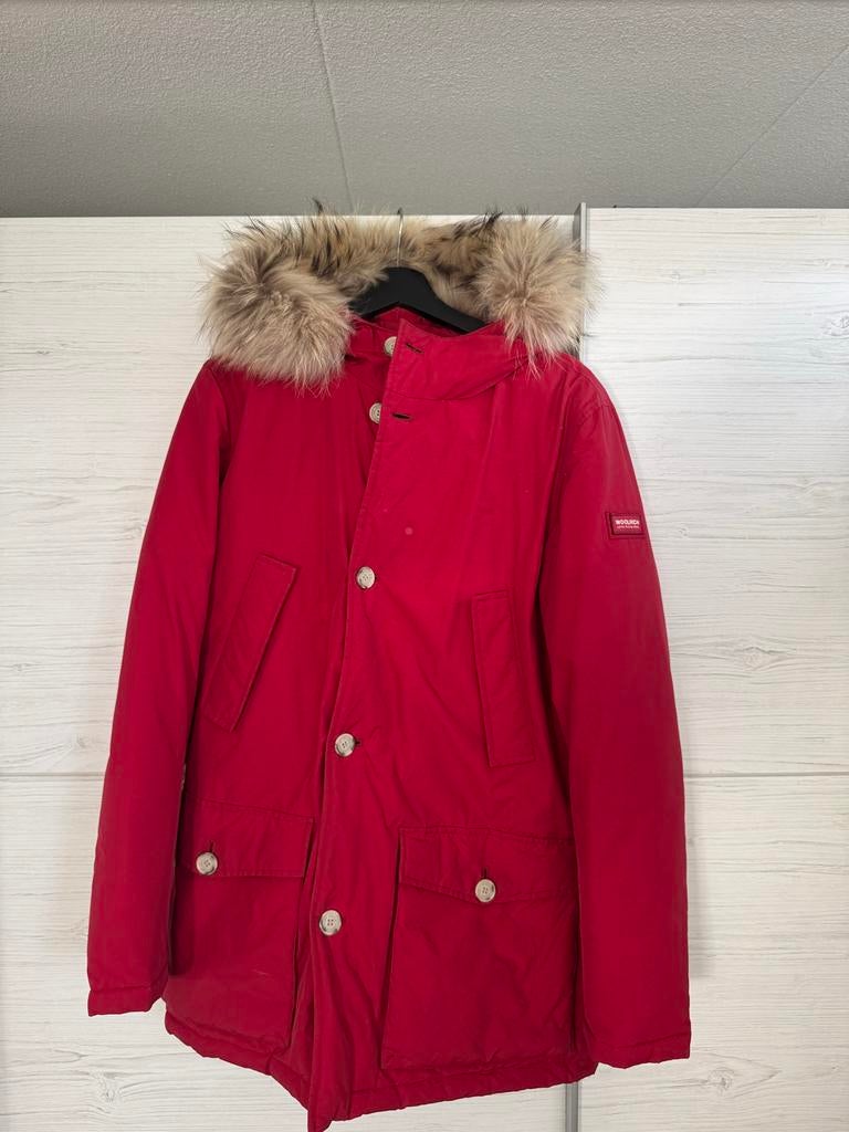 Woolrich Parka Heren Jas - Zo goed als nieuw - Maat M, Kleding | Heren, Jassen | Winter, Ophalen of Verzenden, Zo goed als nieuw