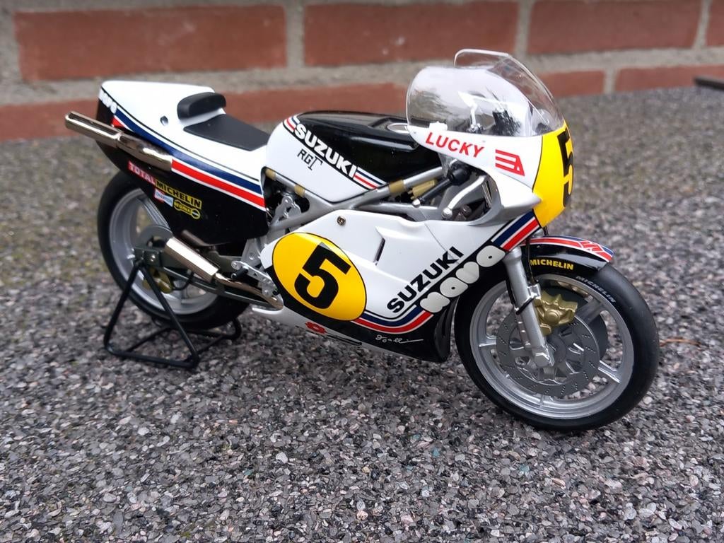 Suzuki RGB 500cc #5 Marco Luccinelli 1981. 1/12, Ophalen of Verzenden, Nieuw, 1:9 t/m 1:12, Motor