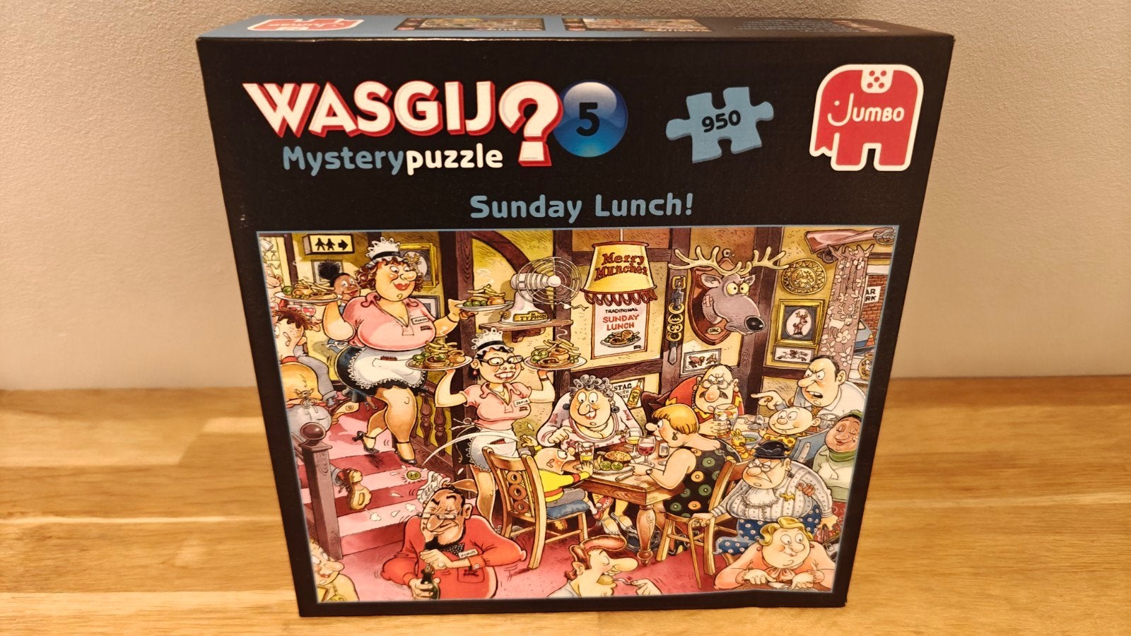 Wagij Retro Mystery 5 - Zondagse lunch! (950 stukjes), Ophalen of Verzenden, 500 t/m 1500 stukjes