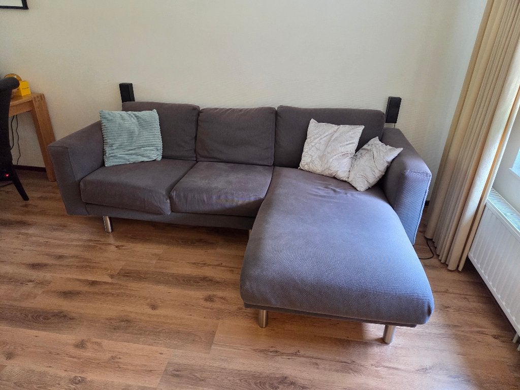 NORSBORG zitbank met chaise longue, Ophalen, Gebruikt, Driepersoons, 75 tot 100 cm