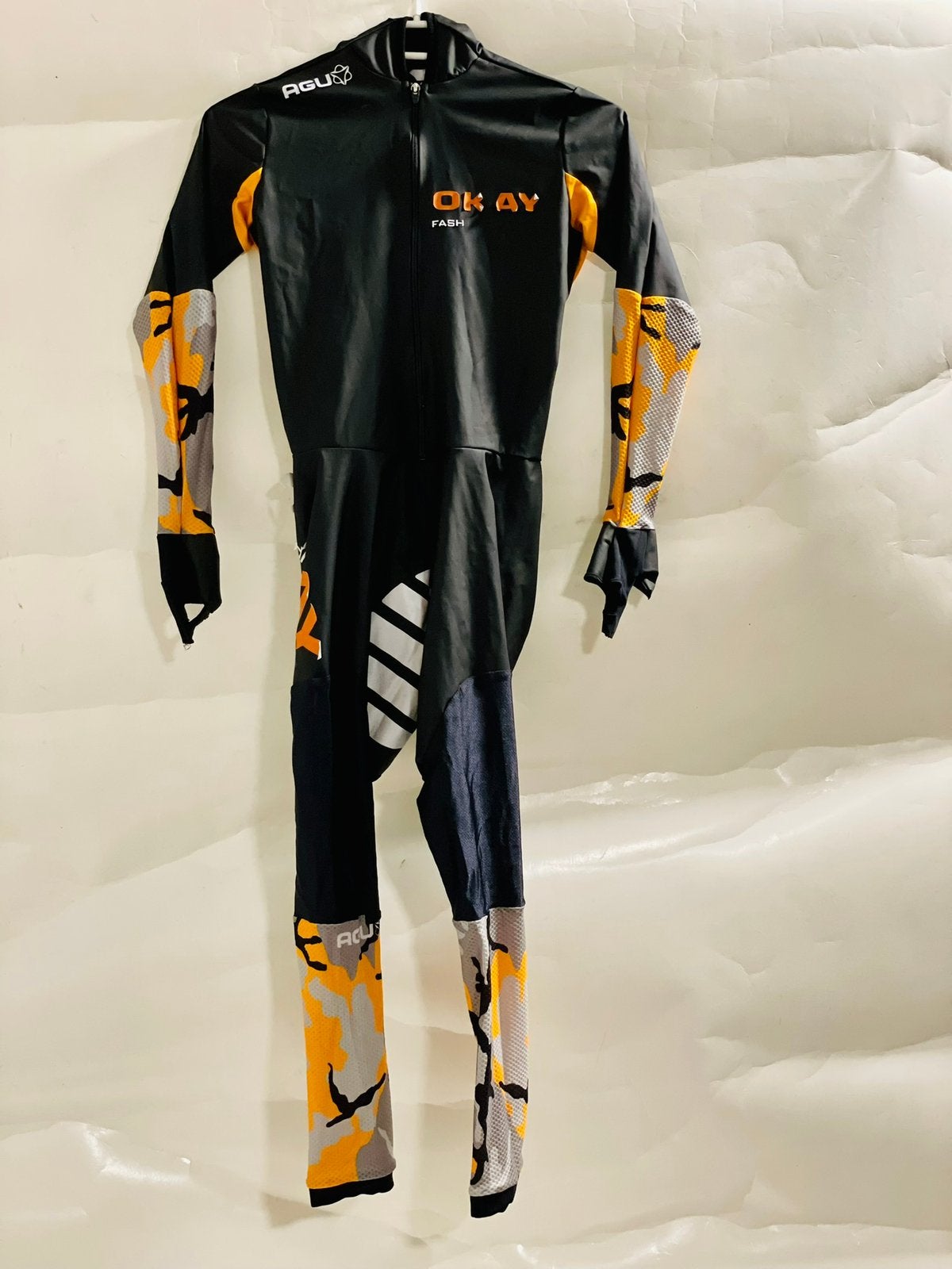 Schaatskleding schaatspak snelpak Okay merk Agu maat S, Ophalen of Verzenden, Zo goed als nieuw