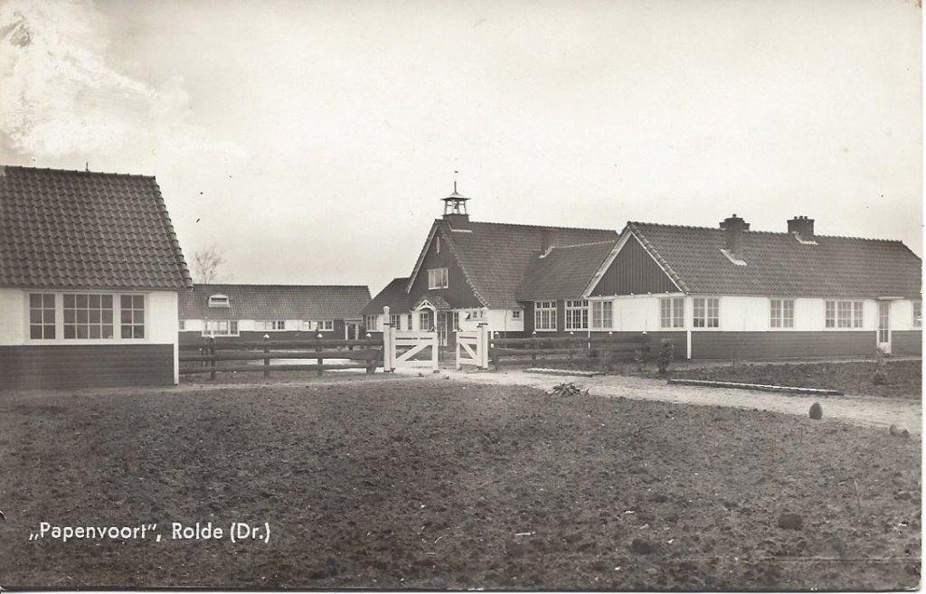 Kamp Papenvoort, Rolde (Dr.) Fotokaart, gelopen 1940, Ophalen of Verzenden, 1920 tot 1940, Gelopen, Drenthe