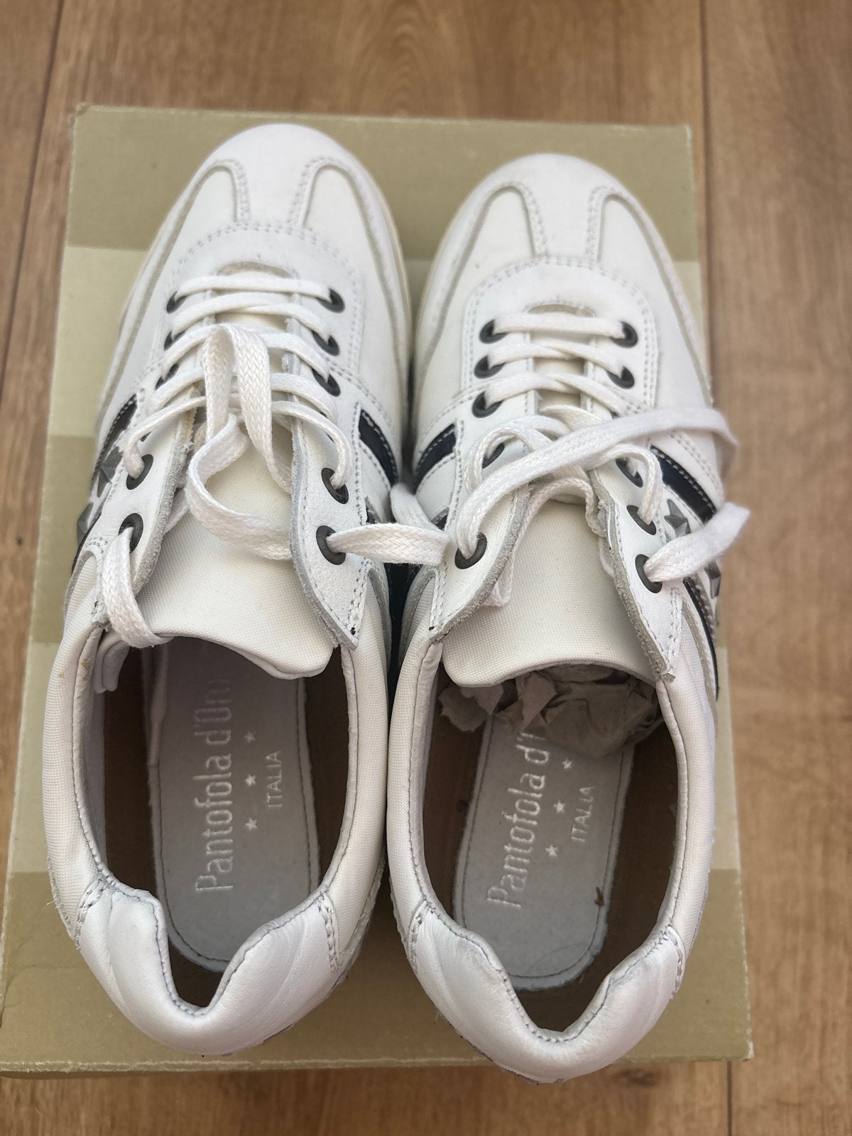 Pantofola d'Oro sneakers, maat 39, wit met zwart, Wit, Nieuw, Ophalen of Verzenden, Sneakers of Gympen