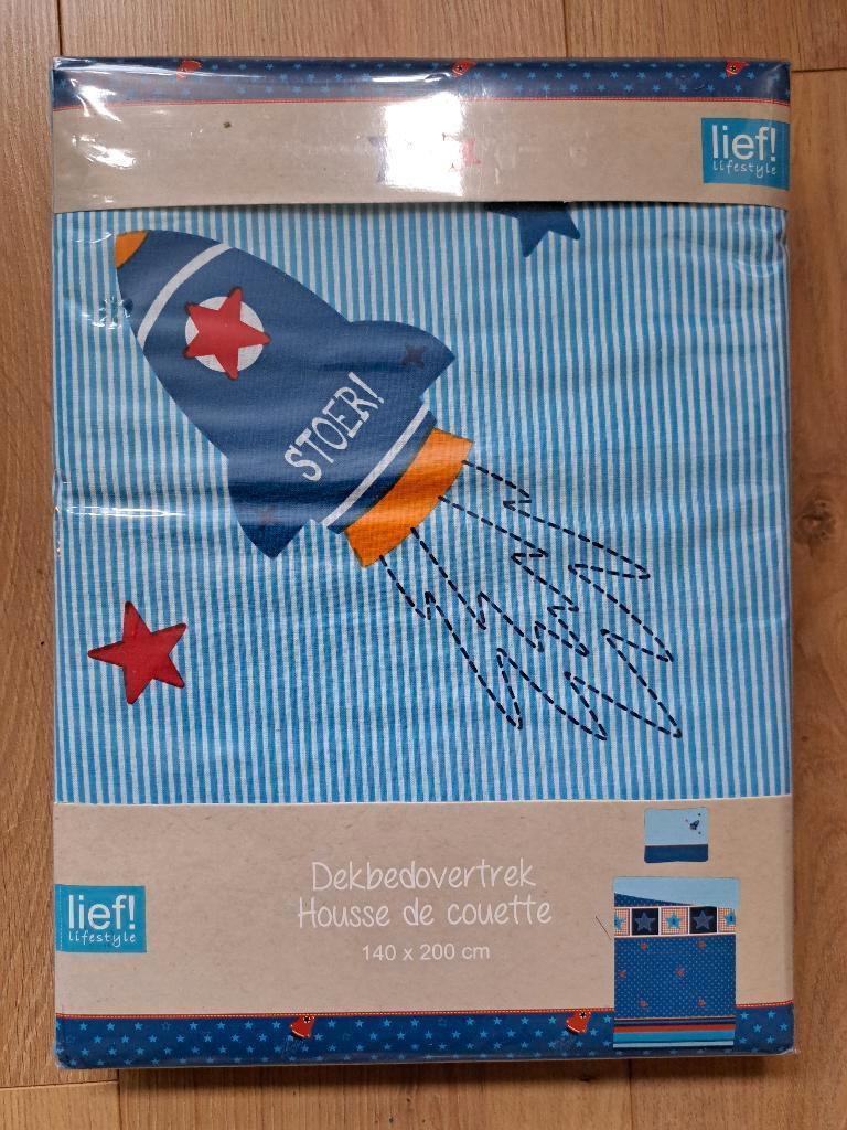 NIEUW - Dekbedovertrek Lief!, Eenpersoons, Blauw, Dekbedovertrek, Nieuw