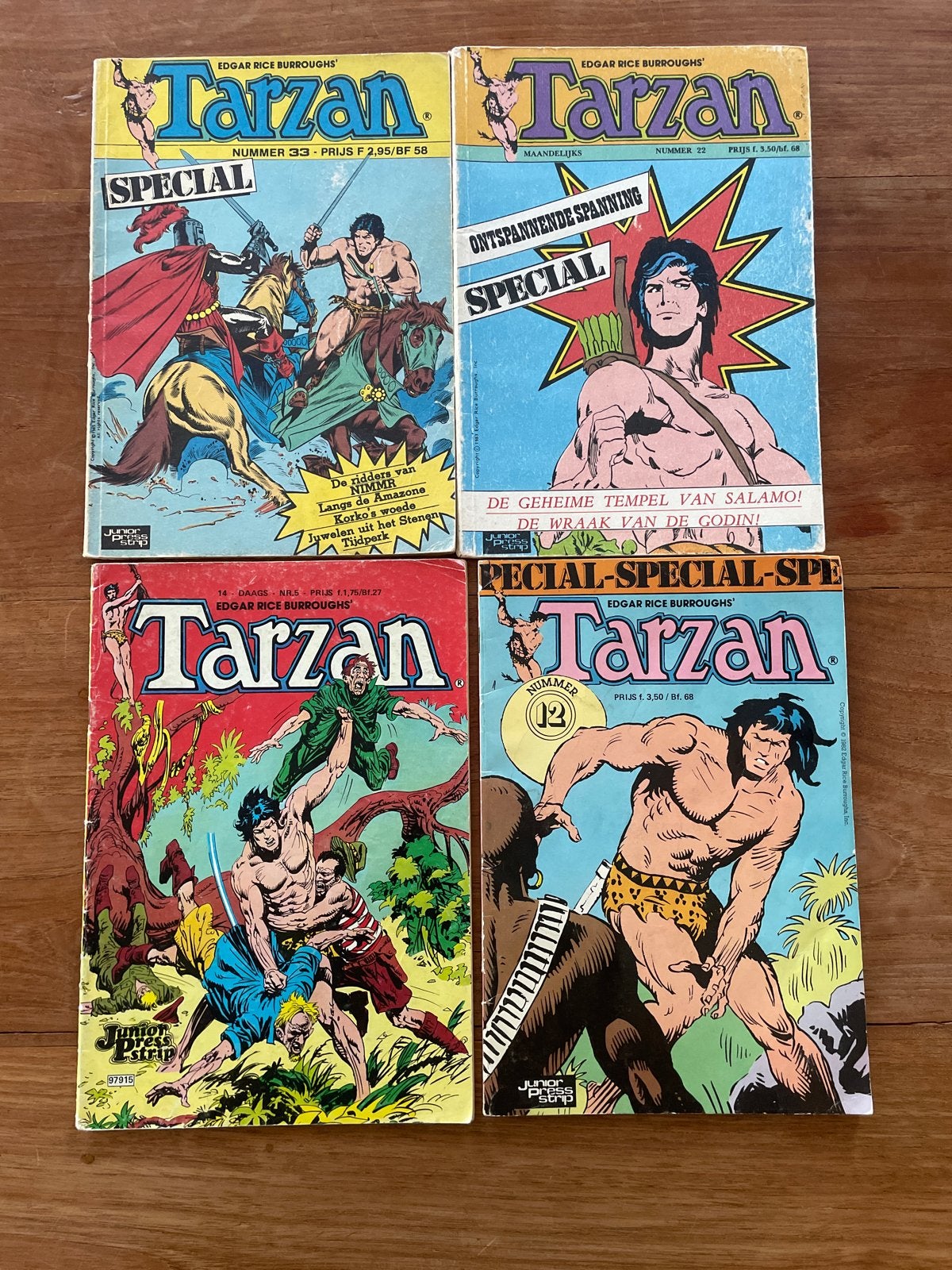 Grote collectie Tarzan en Korak stripboeken (20 stuks), Boeken, Meerdere stripboeken, Ophalen of Verzenden, Gelezen