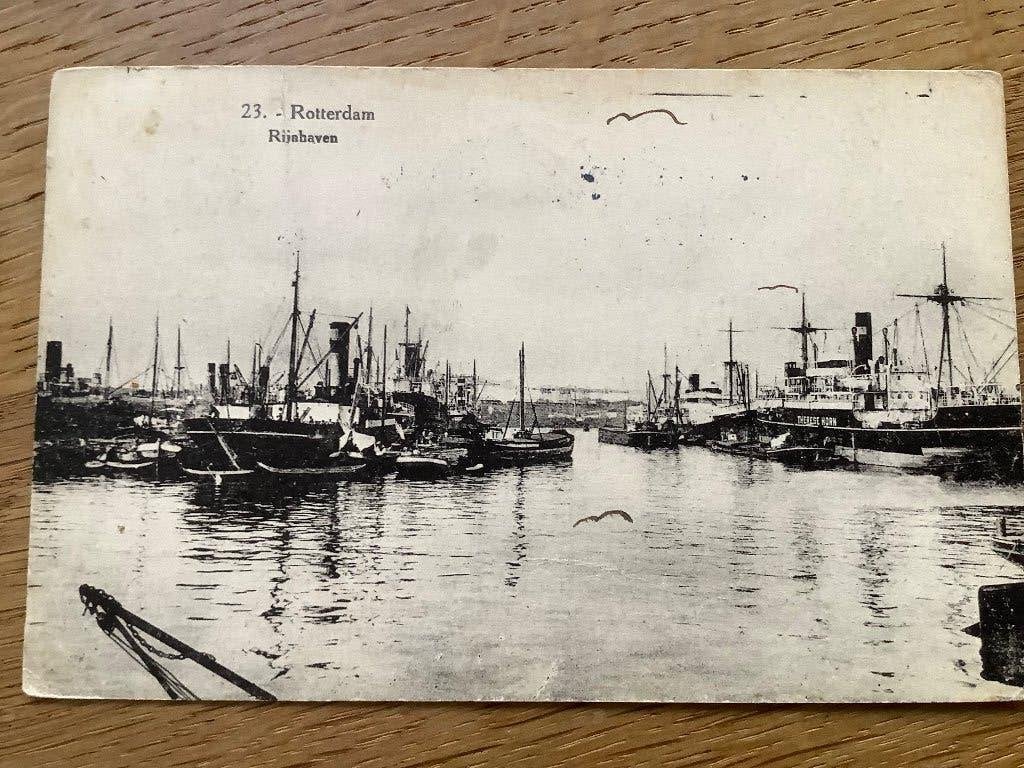Rotterdam 1931 Rijnhaven, Ophalen of Verzenden, 1920 tot 1940, Gelopen, Zuid-Holland
