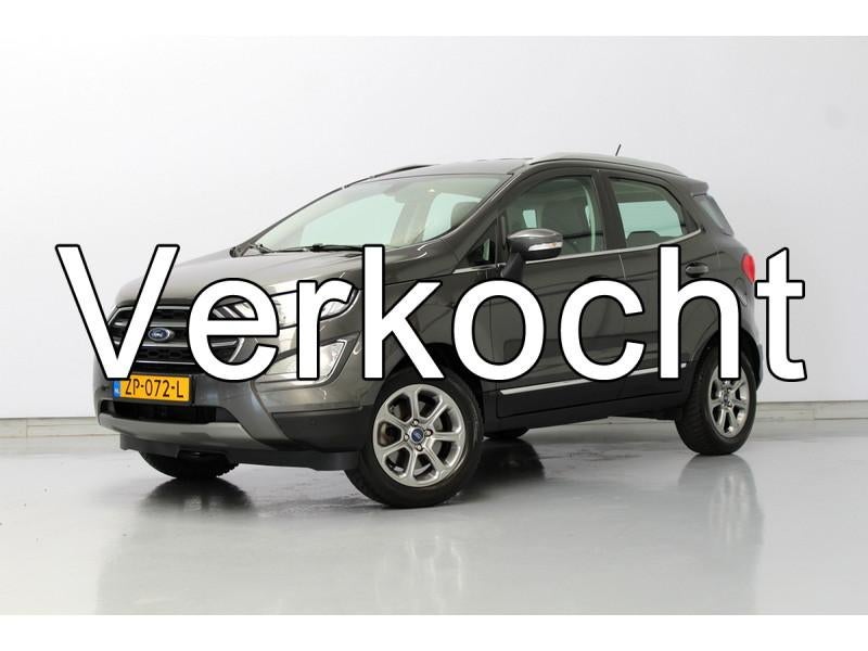 Ford EcoSport 1.0 EcoBoost Titanium 126PK, RIJKLAAR! | DEELS, Auto's, Voorwielaandrijving, Gebruikt, Ecosport, Leder en Stof
