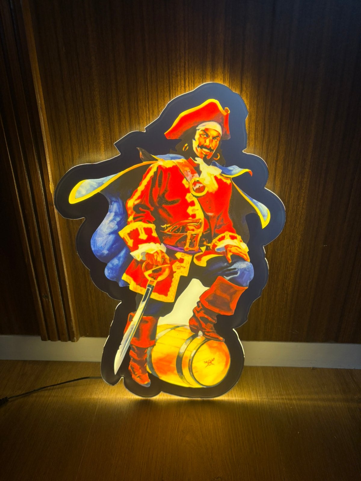 Captain Morgan Lichtbak - 44,5x29 cm, Verzamelen, Ophalen of Verzenden, Zo goed als nieuw, Lichtbak of (neon) lamp