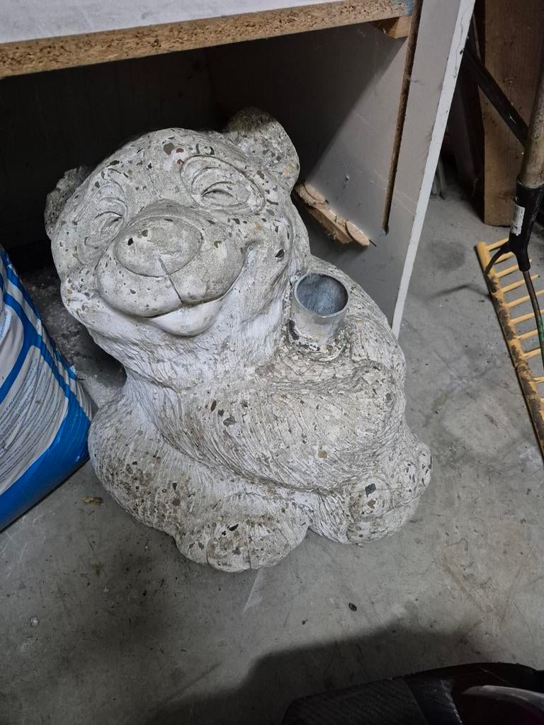 Paracol voet. Zware betonnen panda  voor tuin of terras., Tuin en Terras, Ophalen, Gebruikt, Beton, Dierenbeeld