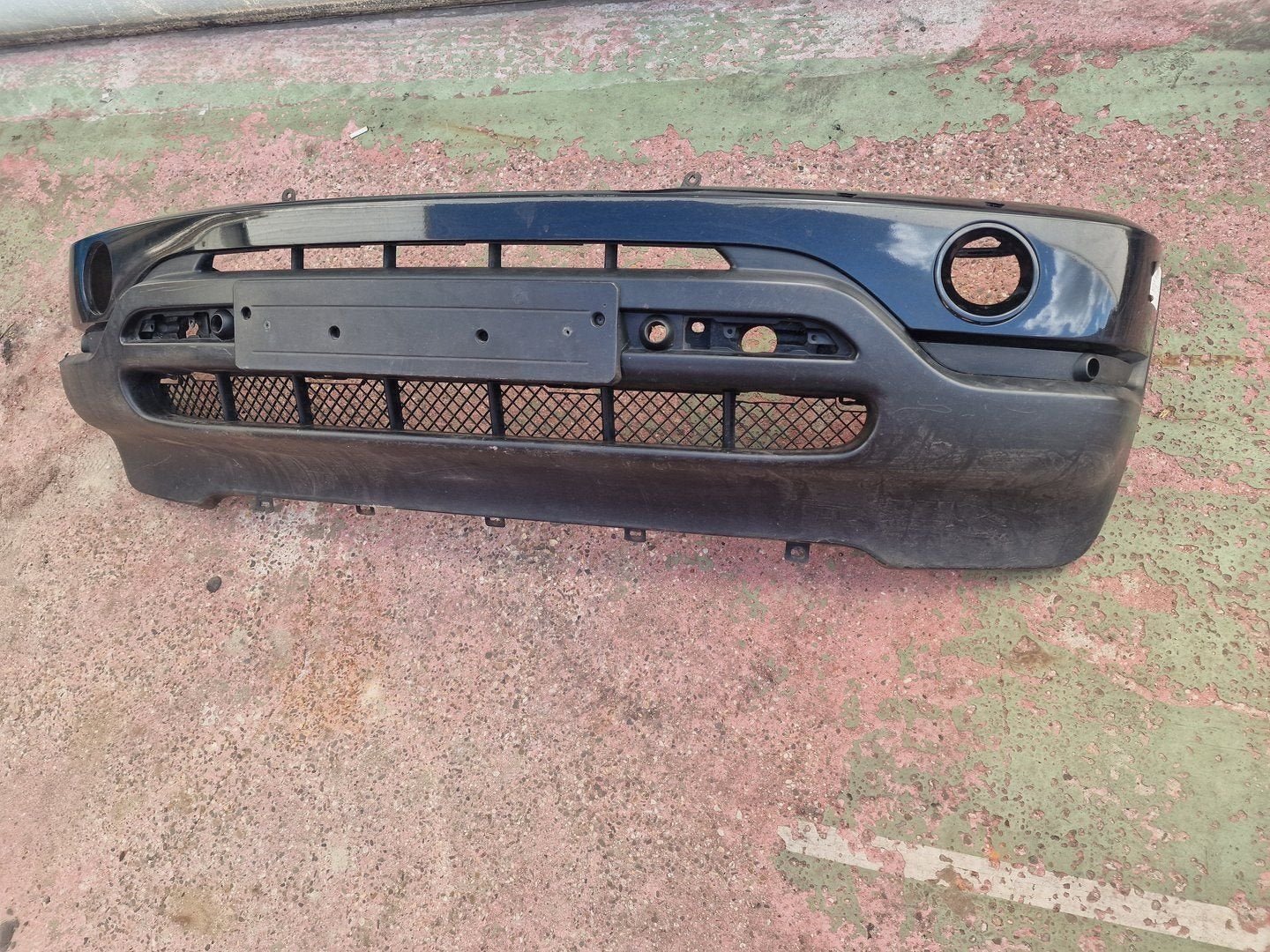 Voorbumper X5 E53 BMW  pdc en koplampsproeiers gaten, Ophalen, Gebruikt, -, Voor