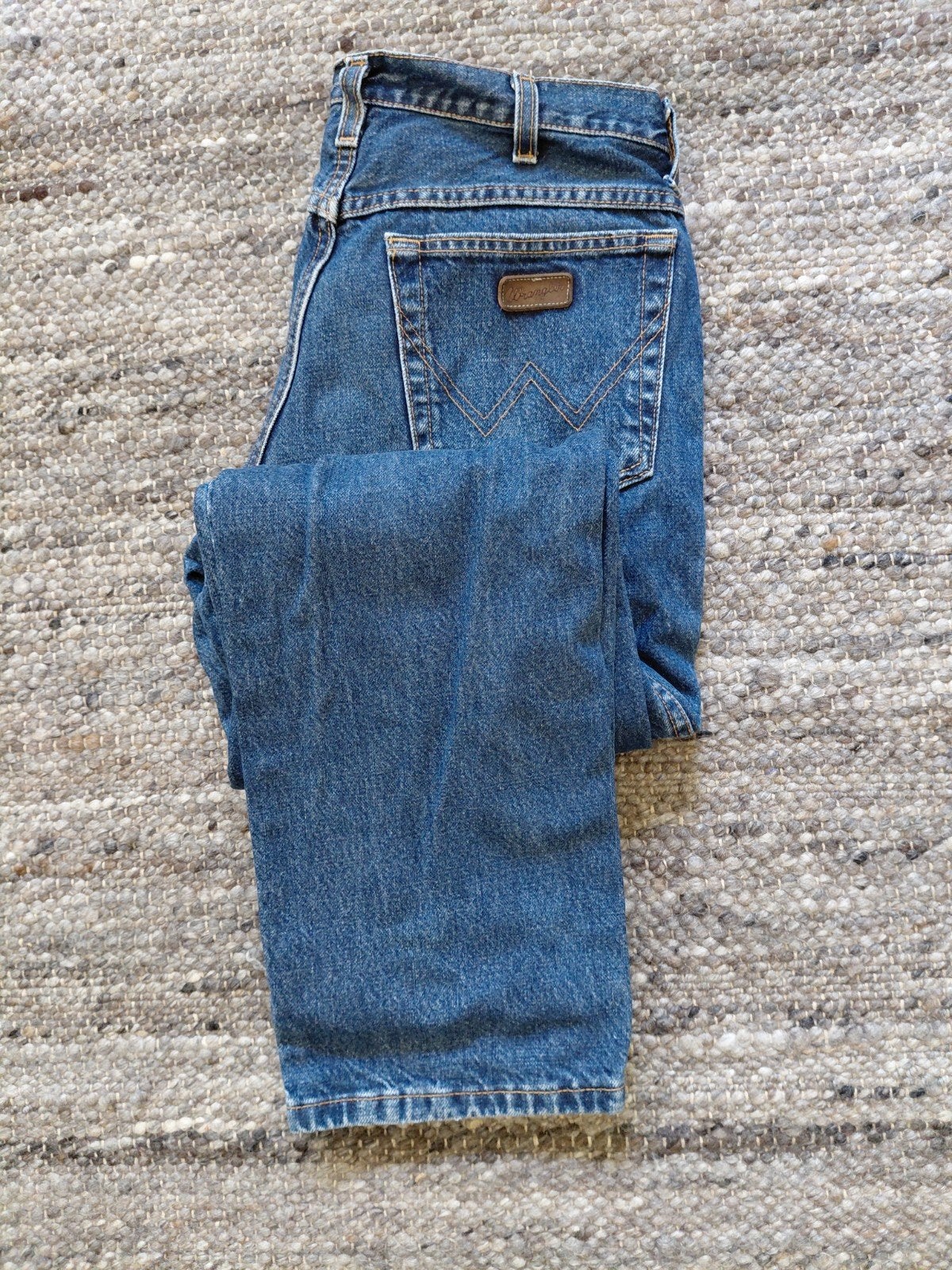 wrangler w33 l32 rechte pijp, Blauw, Wrangler, Ophalen of Verzenden, Zo goed als nieuw