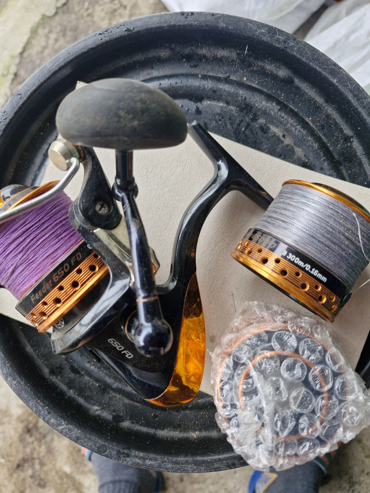 Browning Feeder 650 FD Molen met extra spoel, Watersport en Boten, Ophalen of Verzenden, Gebruikt, Molen