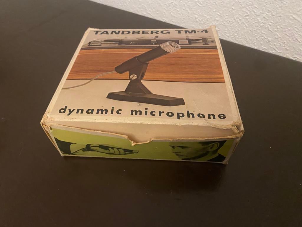 Vintage Tandberg TM-4 dynamic microphone jaren 60, Ophalen of Verzenden