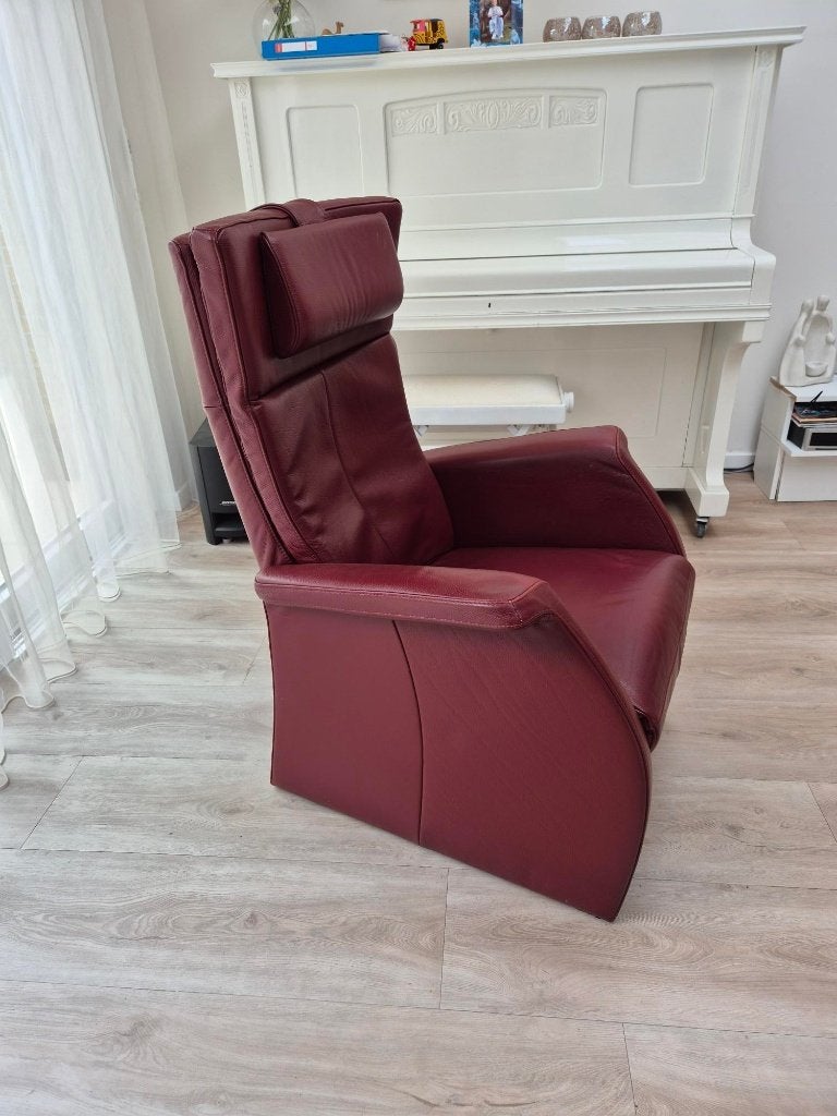 Relax Fauteuil - Leer - Accu, Ophalen, Gebruikt, Minder dan 75 cm, Leer
