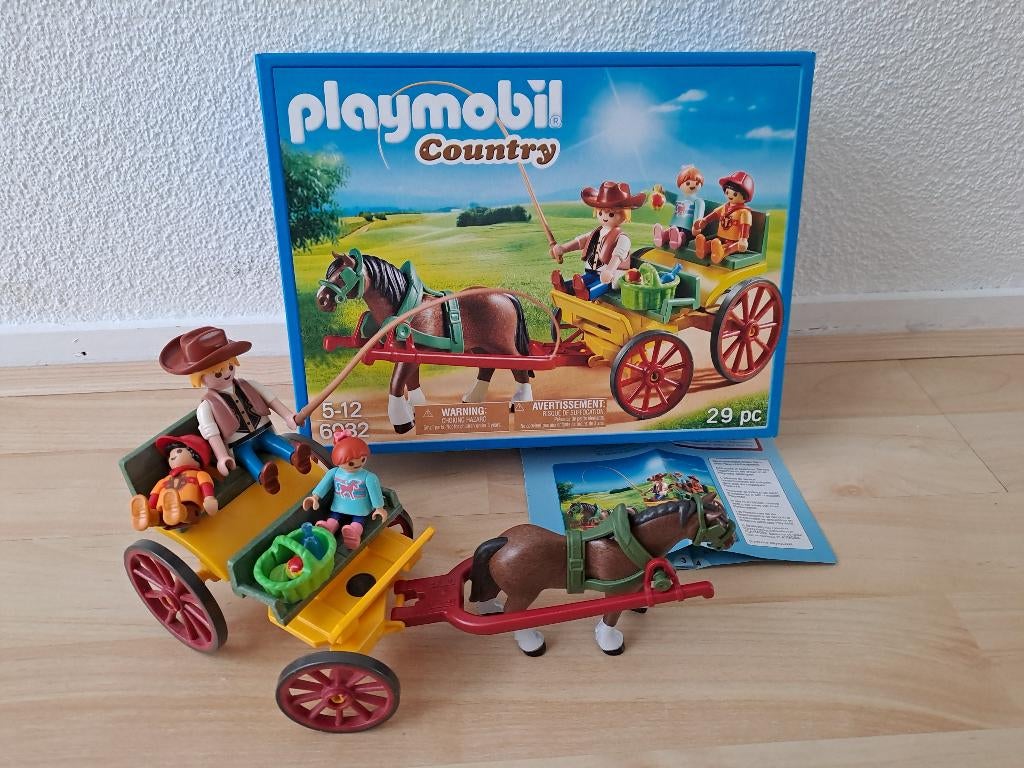 Playmobil 6932 – Paard en kar, Ophalen of Verzenden, Zo goed als nieuw, Complete set