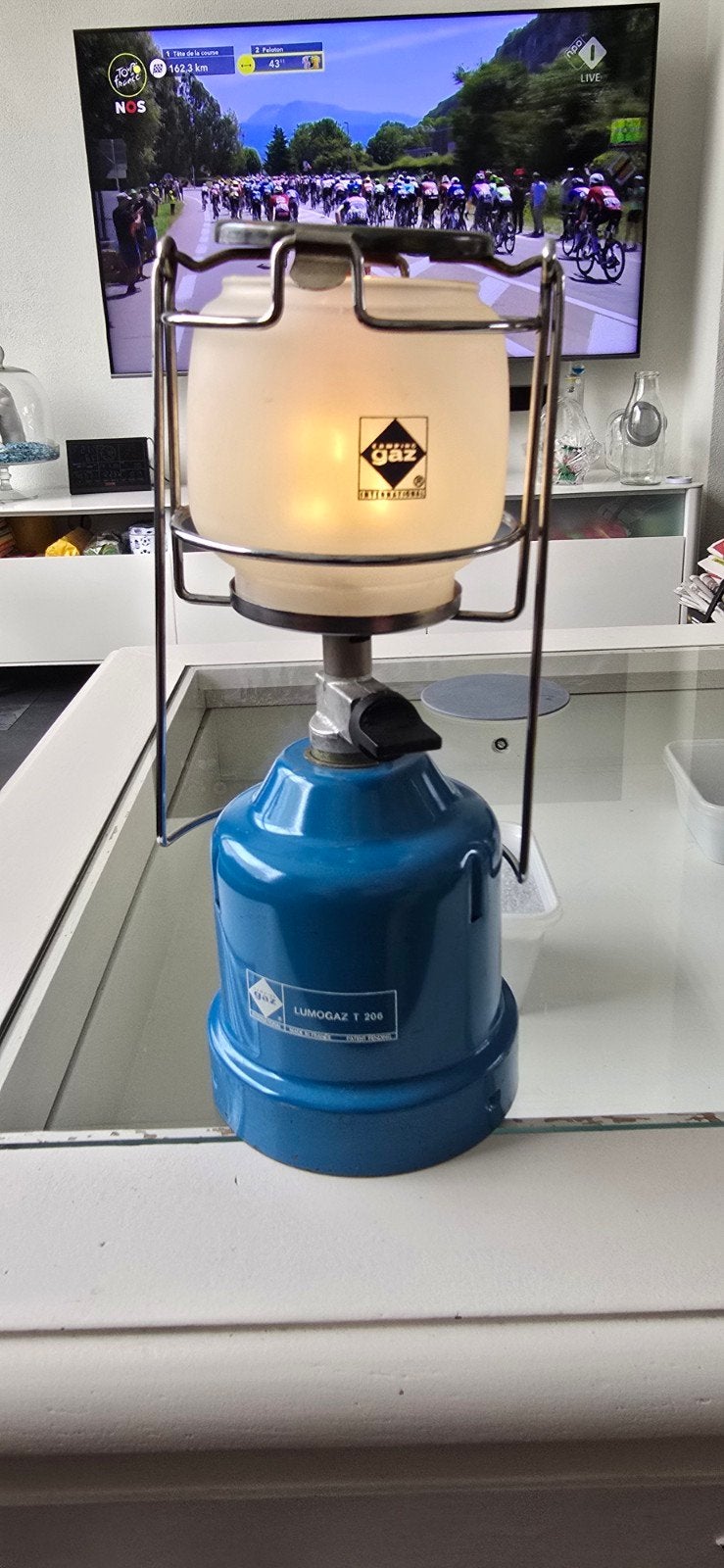 Campinggaz gaslamp lumogaz T 206, Ophalen
