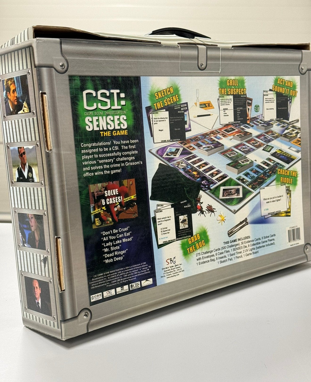 CSI Senses - The game bordspel Crime scene spel + poppetjes, Nieuw, Ophalen of Verzenden, H, H