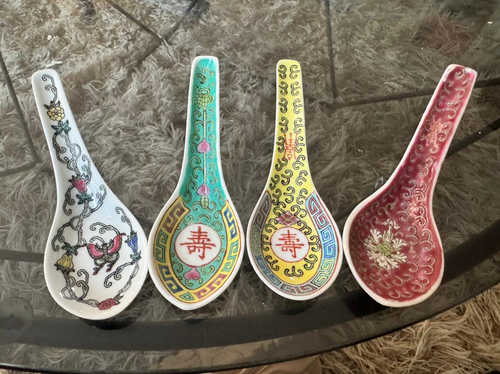 Mooie set Chinese soeplepels, Ophalen of Verzenden