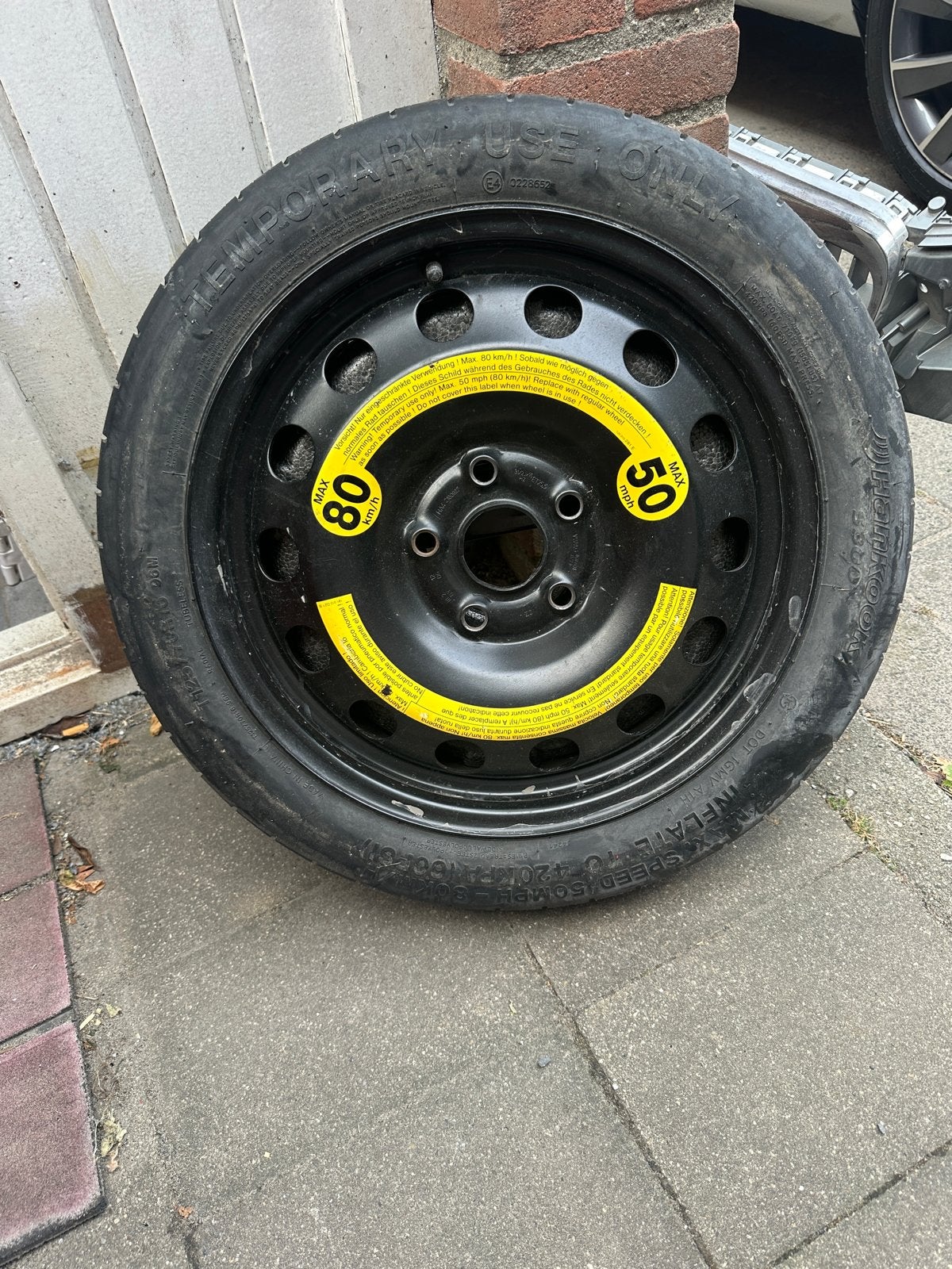 Reservewiel met krikset voor VW Groep auto's, Auto-onderdelen, Ophalen, Gebruikt, Overige, Banden en Velgen