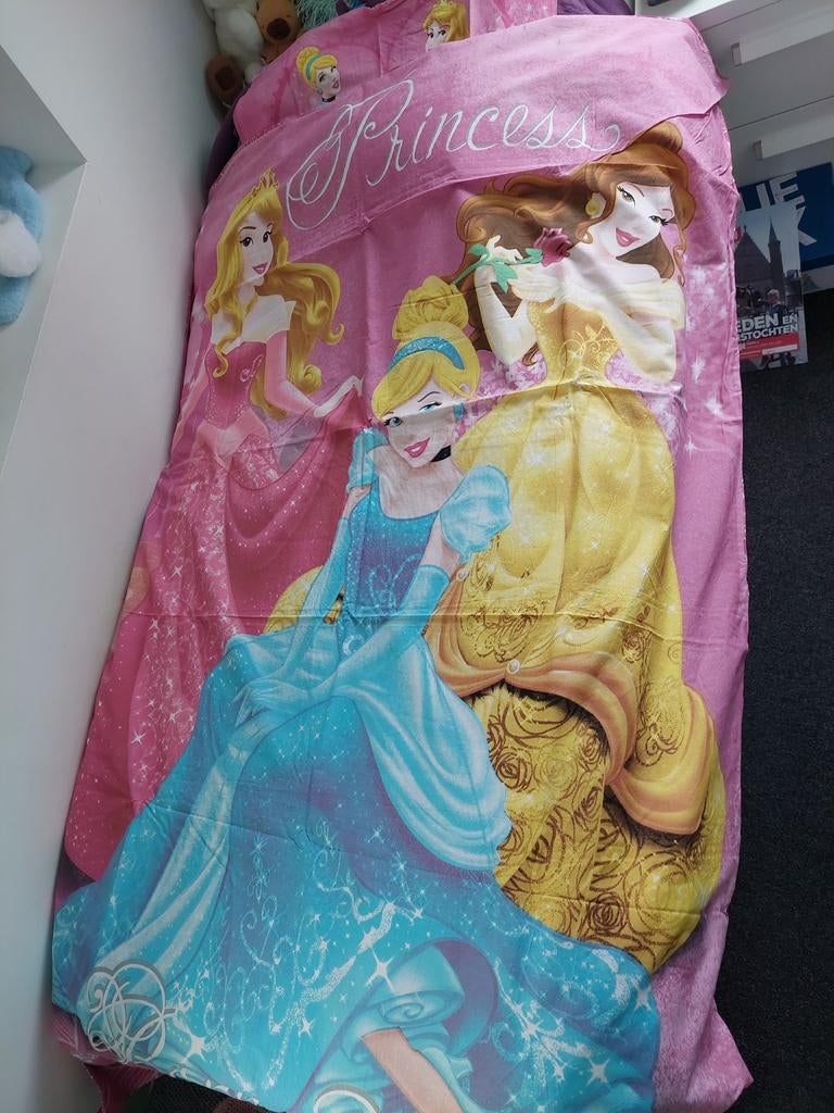 Dekbedovertrek disney prinsessen 1 persoons NIEUW, Meisje, Dekbedovertrek, Nieuw, Ophalen of Verzenden