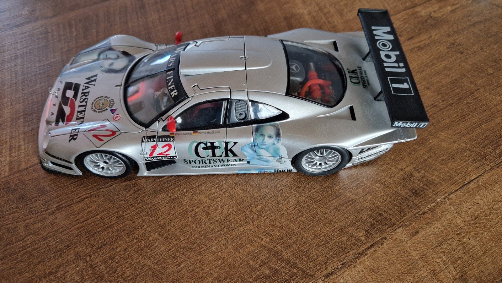 Mercedes GTR warsteiner 1:18, Hobby en Vrije tijd, Modelauto's | 1:18, Ophalen of Verzenden, Zo goed als nieuw, Maisto
