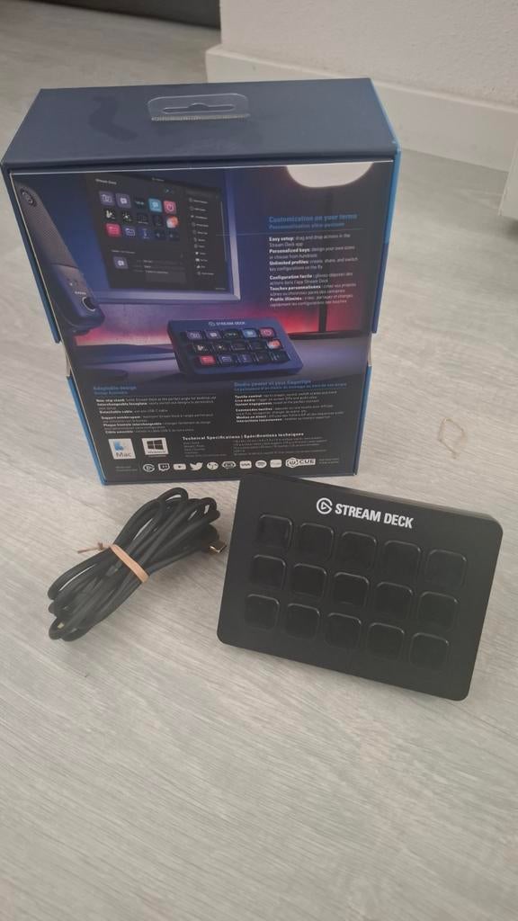 Elgato Stream Deck - 15 Knoppen voor Streamers en Creators, Multimediatoetsen, Elgato, Ophalen of Verzenden, Bedraad