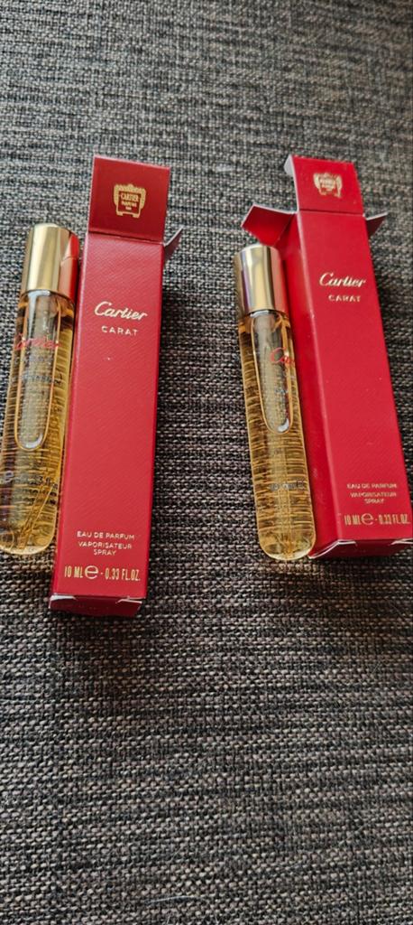 Cartier Carat Eau de Parfum - 2x 10 ml Reisformaat, Ophalen of Verzenden, Nieuw