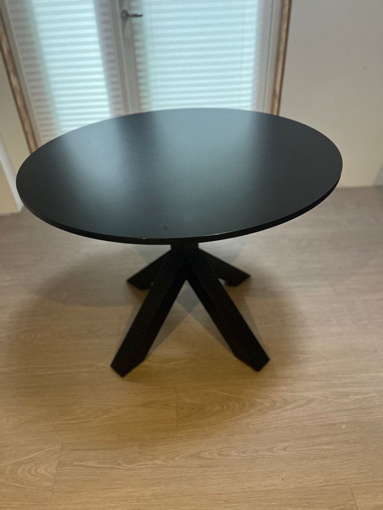 Gispen Dukdalf ronde design eettafel 100 cm, Huis en Inrichting, Ophalen, Gebruikt, Rond, Modern