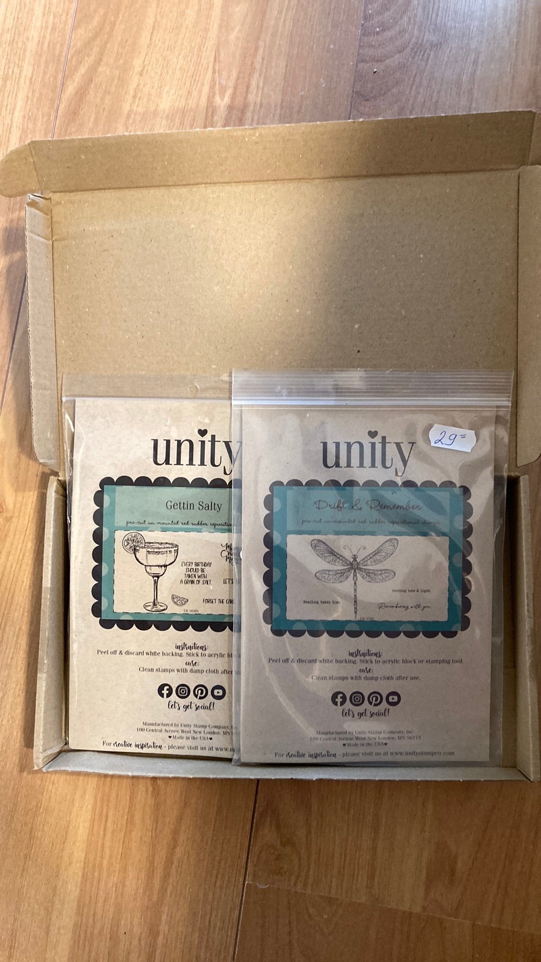 Unity stamps set voor KIM, Ophalen of Verzenden, Zo goed als nieuw, EZ-mounted stempel