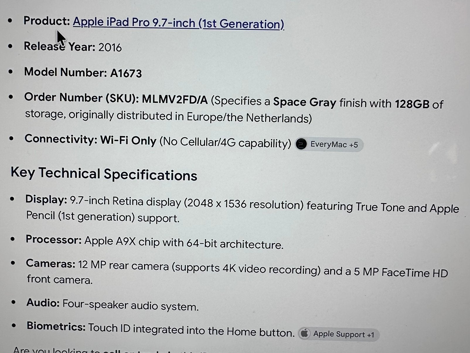 Foto 4 van iPad Pro 2016 128GB - helemaal goed werkend