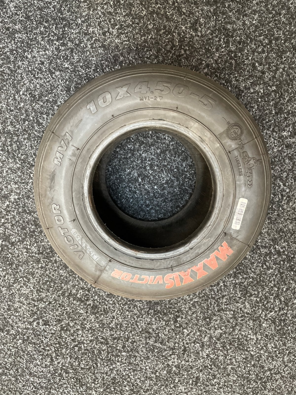 Maxxis Victor 10x4.50-5 kartband, Ophalen of Verzenden, Gebruikt, Auto's