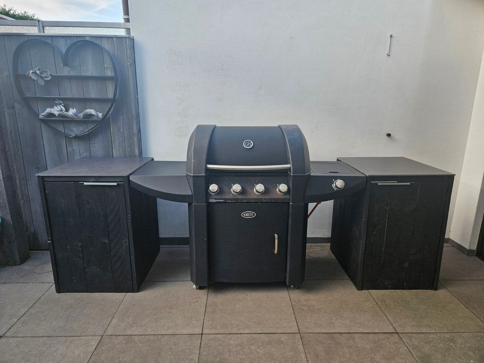Borreti Robusto/Mat Zwart/Gasbarbecue/Buitenkeuken, Ophalen, Gebruikt, Boretti, Gas