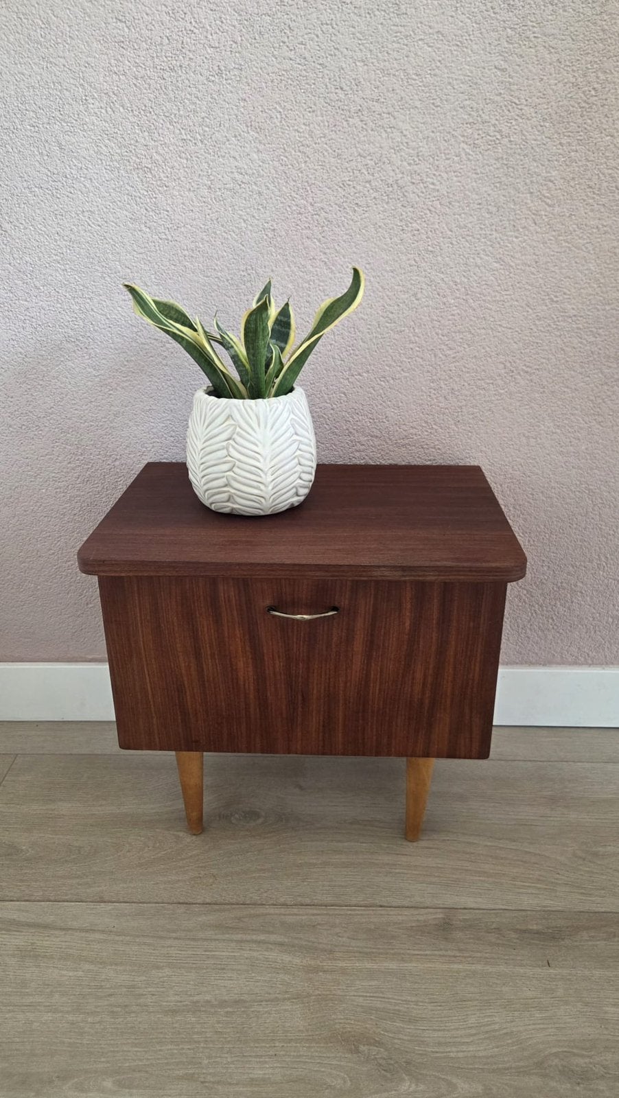 Midcentury nachtkastje, Ophalen, Zo goed als nieuw, Minder dan 45 cm, Minder dan 55 cm