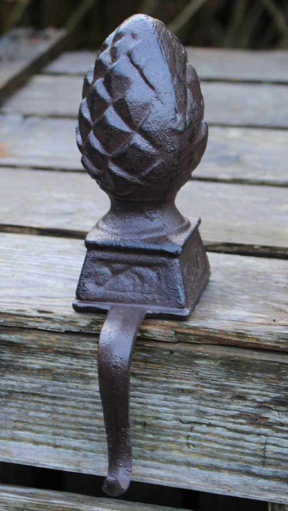 Gietijzeren stocking hanger dennenappel bruin XM44, Euregioweg 225 Enschede, Info@esschertdesign.nl, Nieuw, Ophalen of Verzenden