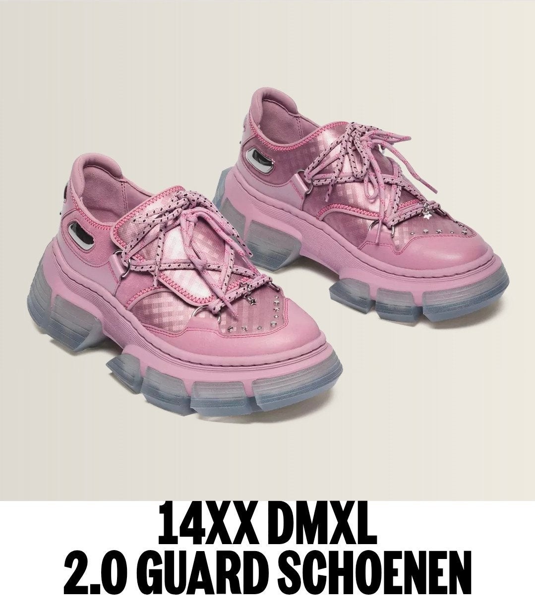 Dr Martens roze 14XX DMXL 2.0 Guard Sneakers, Nieuw, Ophalen of Verzenden, Sneakers of Gympen, Roze