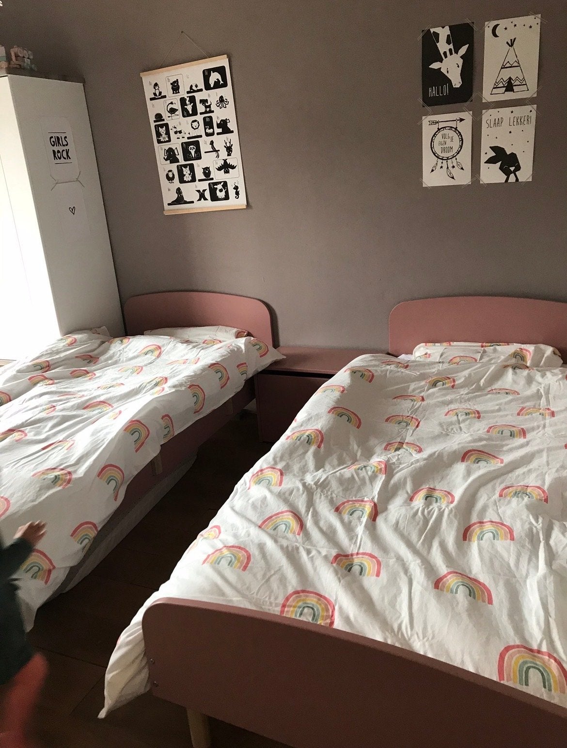 Flexa play bed roze met lattenbodem - mooi!, Ophalen, 85 tot 100 cm, Gebruikt, Lattenbodem