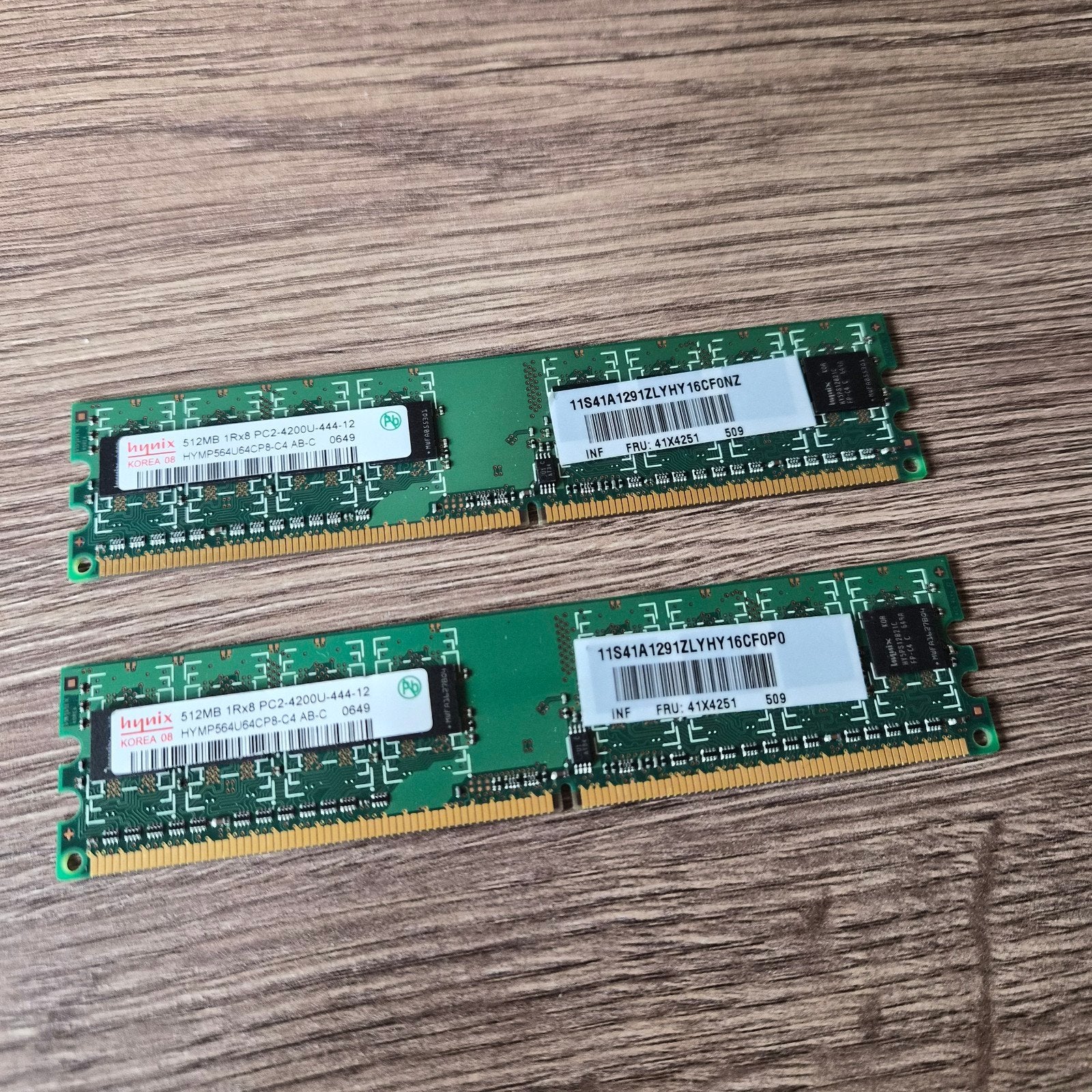 2x 512MB DDR2 RAM Geheugen voor Desktop, Ophalen of Verzenden, DDR2, Desktop, Gebruikt