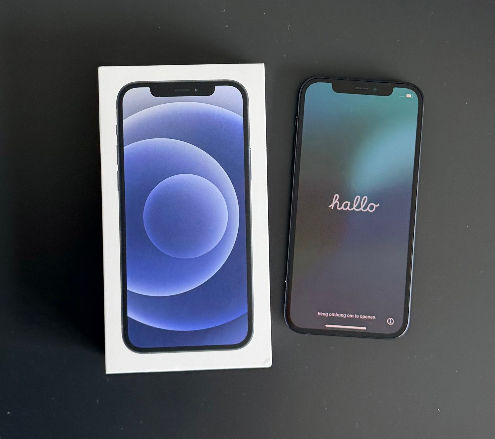 Iphone 12 zwart, 64GB, zo goed als nieuw, Telecommunicatie, Mobiele telefoons | Apple iPhone, 75 %, Zwart, Ophalen of Verzenden